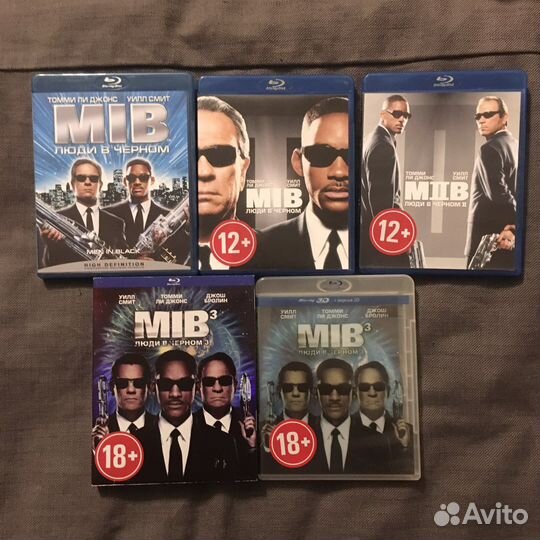 Blu-ray диски Люди в черном 1-3