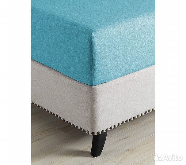 Простынь GoodNight Трикотаж 140х200х20 Бирюза на р