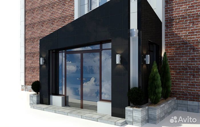 Алюминиевая дверь стекло