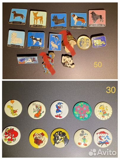 Значки СССР, разные, переливные, октябрятские