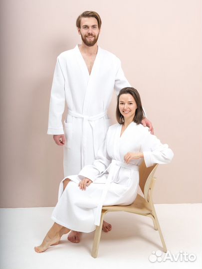 Халат вафельный оптом для гостиниц/отелей