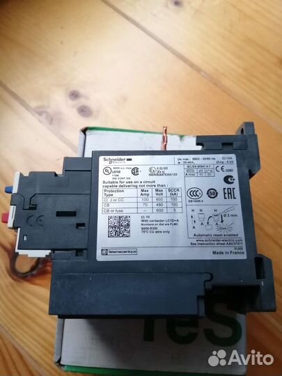 Тепловое реле перегрузки LRD340