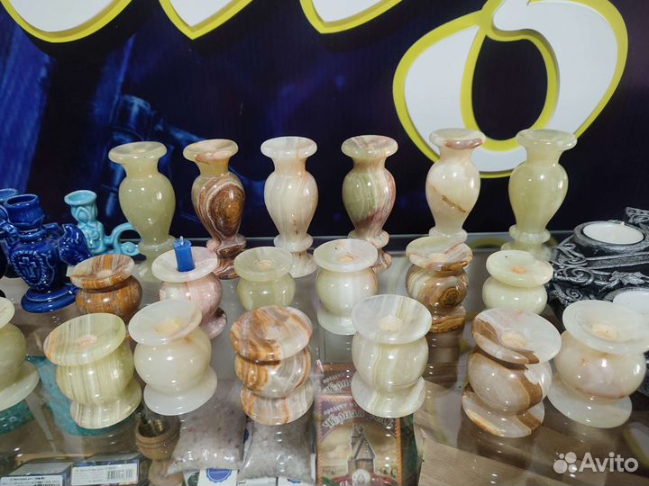 Подсвечник из оникса