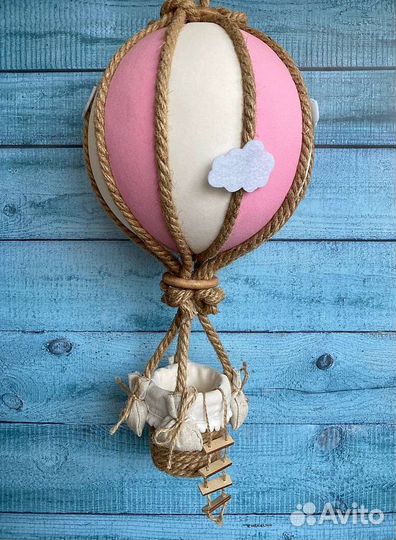 Воздушный шар с корзиной Розовые сны, монгольфьер