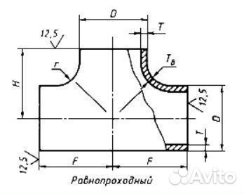 Тройники равнопроходные ГОСТ 17376 2001