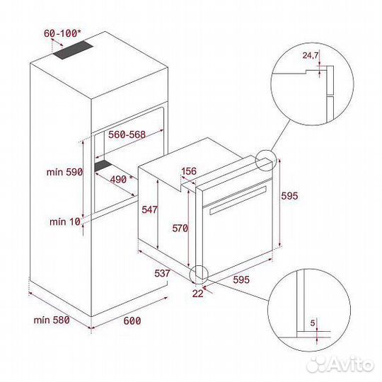 Духовой шкаф teka HLB 84-G1 matt black (111000079)