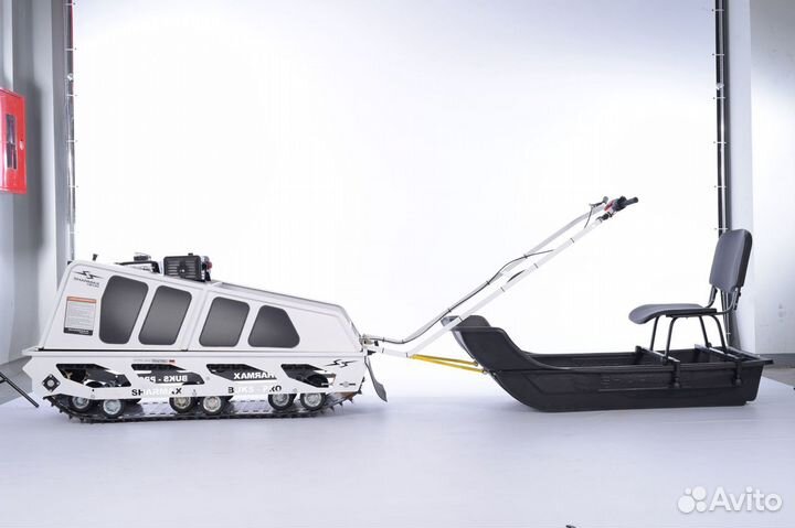 Мотобукс Sharmax S500 1700 HP15 +волокуша и кресло