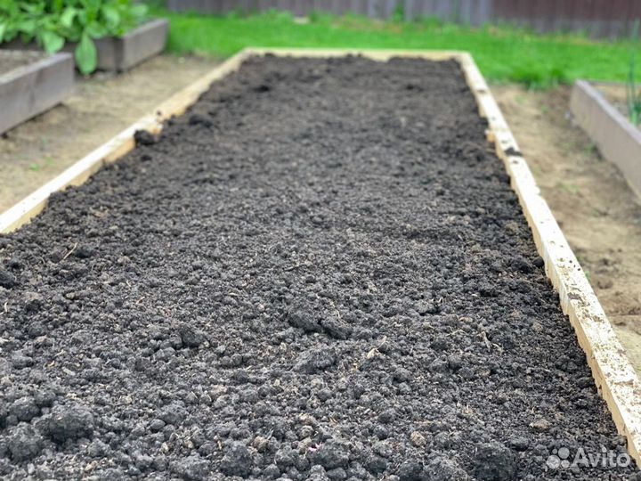 Микс Чернозем Плодородный грунт Удобрение Песок