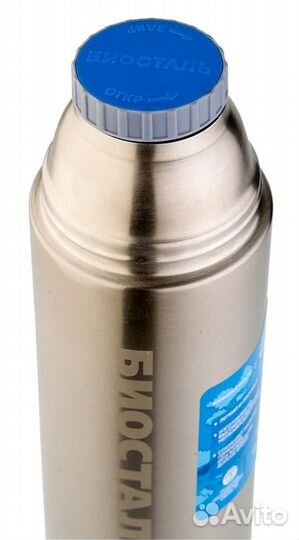 Термос Биосталь в термочехле вакуумный