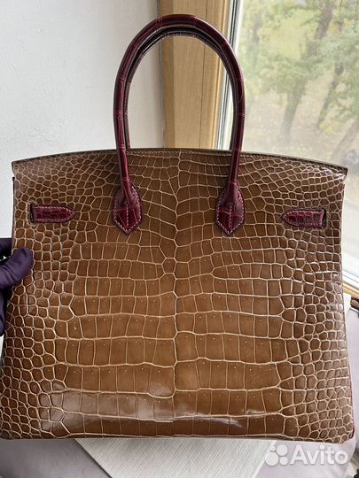 Сумка Hermes Birkin 35 croco bi-color porosus