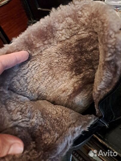 Сапоги зимние замша р.39