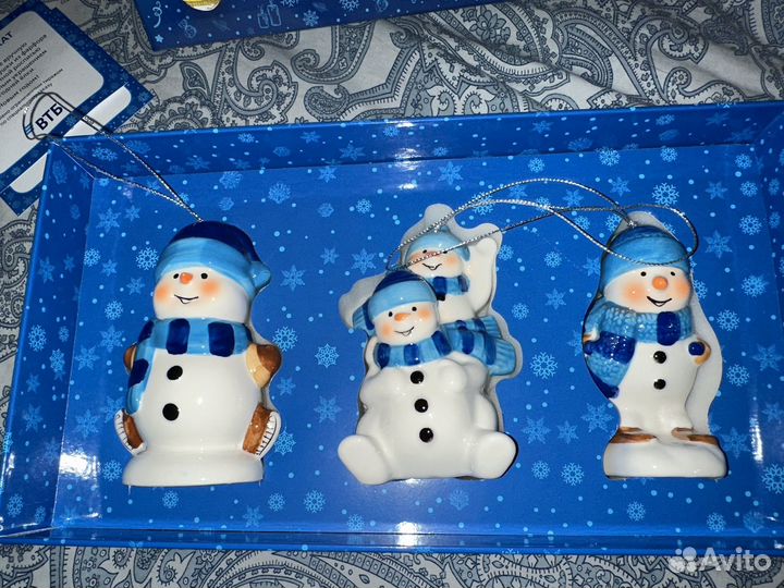 Эксклюзивные елочные игрушки из фарфора