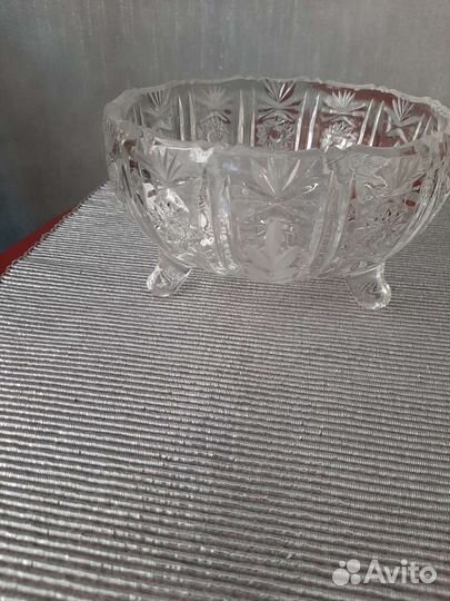 Салатник хрустальный