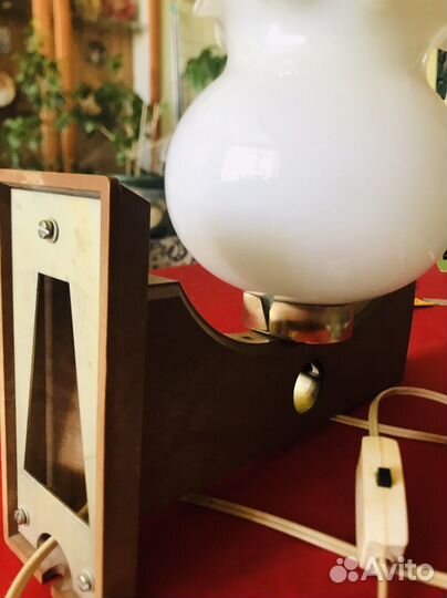 Бра СССР под дерево и плафон