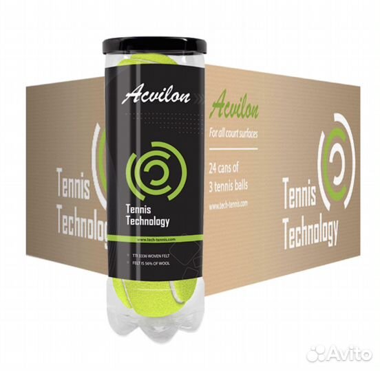 Теннисные мячи Tennis Technology Acvilon 2023г