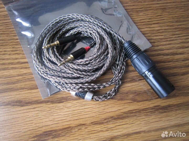 Кабель баланс XLR на 2*3,5 миниджек 2 метра
