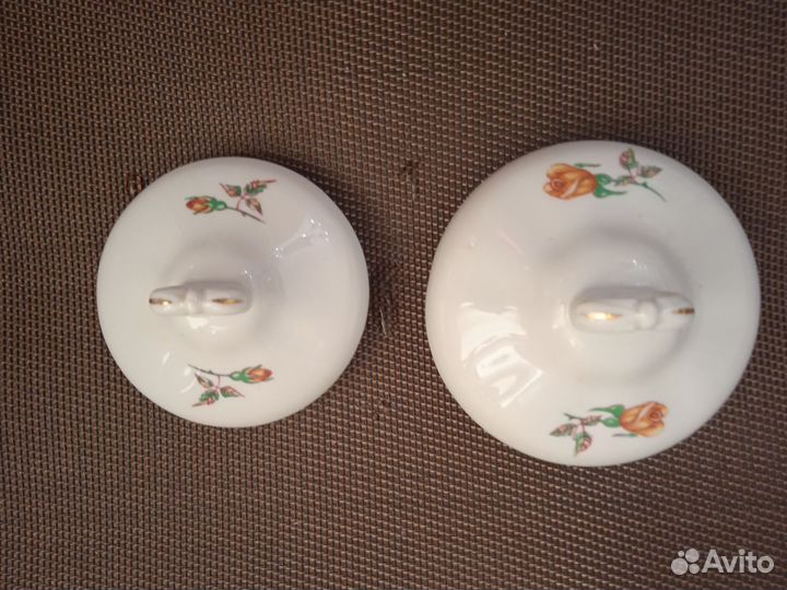 Чайник, сахарница, молочник.Фарфор. Польша