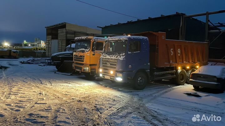 Услуги самосвала и фронтального погрузчика