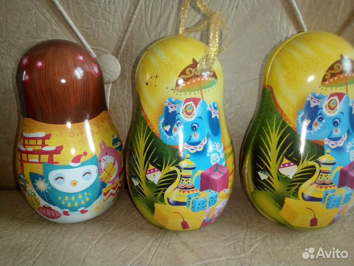 Баночки Матрешки и елочки Lipton