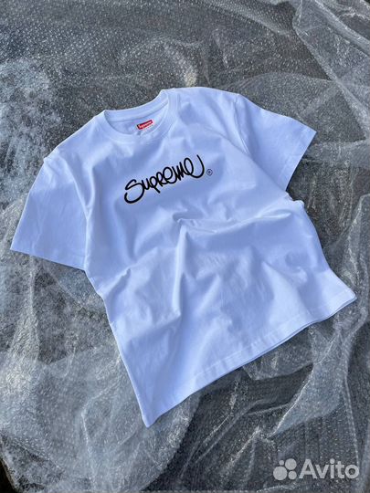 Футболка Supreme белая арт:521