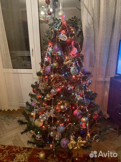 Ёлка искусственная 1500 см с игрушками