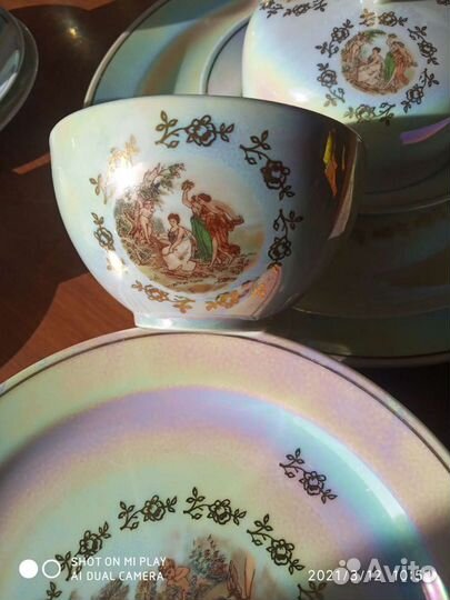 Сервизы чайный гдр, кофейные 2 шт, чашки Франция