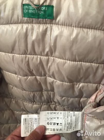 Куртка benetton для девочки xxs 3-4 года