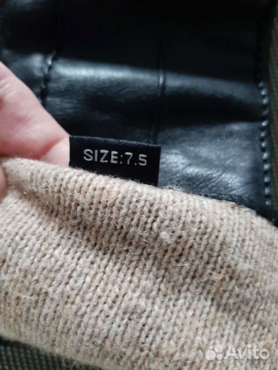 Перчатки женские кожаные новые