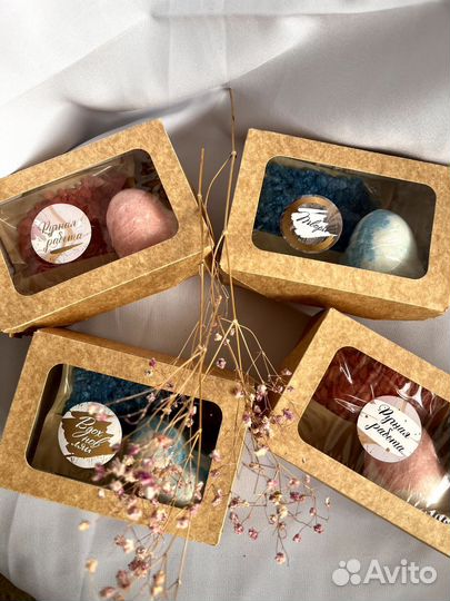 Подарочный набор с бомбочками для ванны