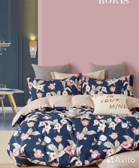 Постельное бельё сатин на резинке и без, Турция