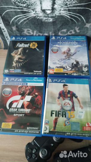 Sony PS4 slim 2 джоя диски