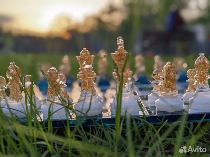 Шахматы из эпоксидной смолы