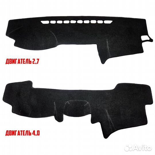 Накидка на панель Toyota lс Prado J120 2002-2009г