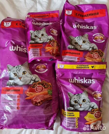 Корм для кошек kitekat whiskas