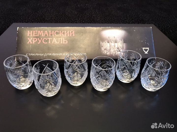 Рюмки. Неманский хрусталь (новые)