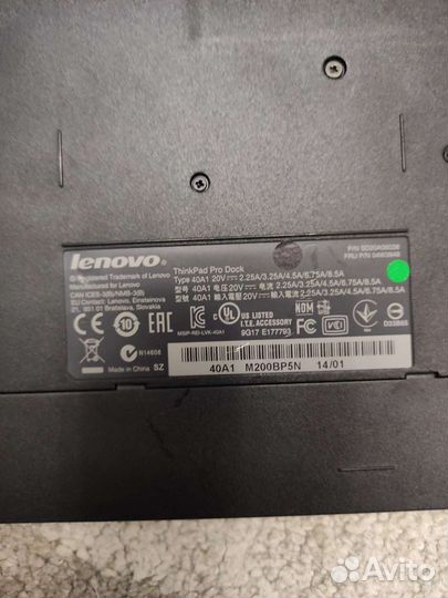 Lenovo ThinkPad Pro Dock док станция