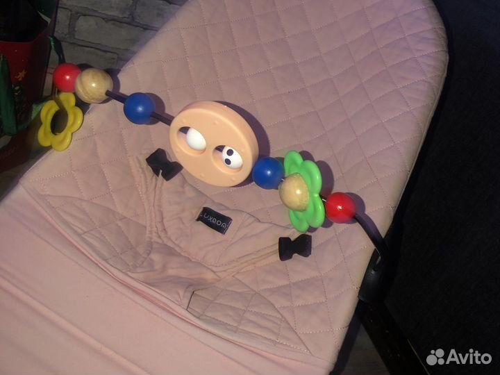 Детский шезлонг качель luxmom