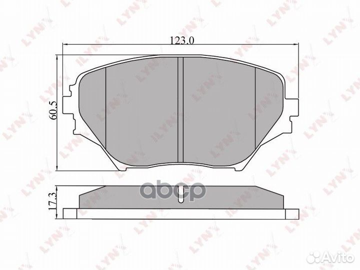Колодки тормозные дисковые перед BD7511 LYN