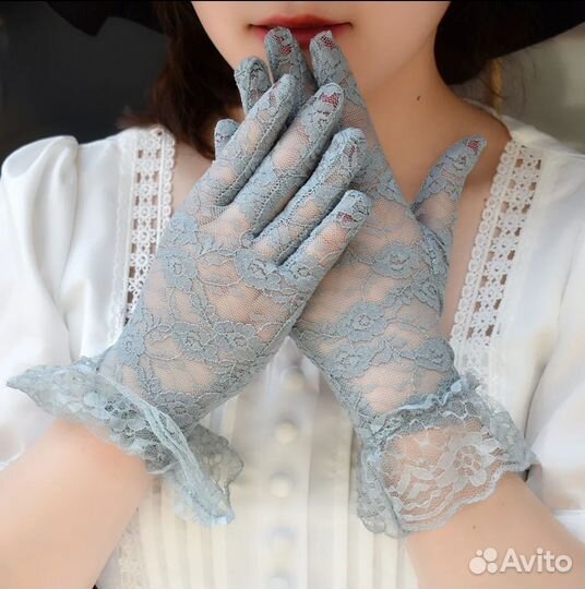 Перчатки гипюровые