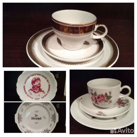 Ваза богемия, супница, кувшины, блюда, тарелки