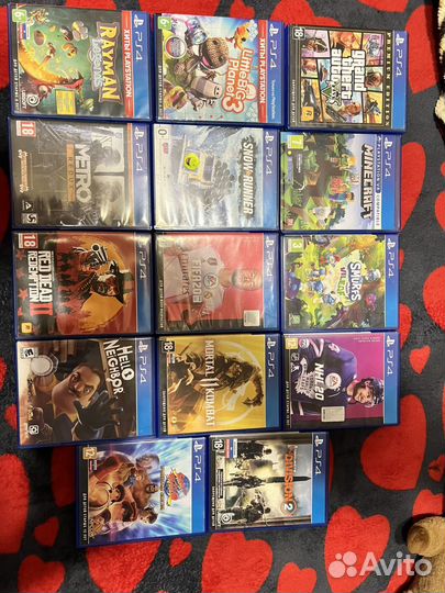 Игровые диски на sony ps4