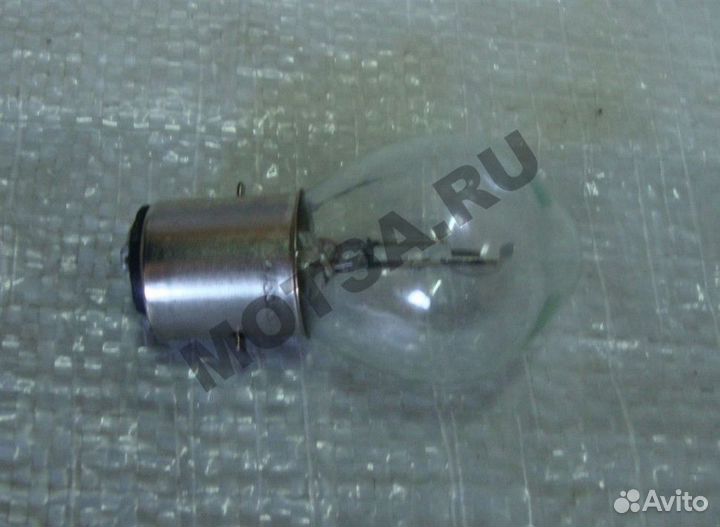 Лампа 12В 35-35Вт фарная bа20d большой цоколь