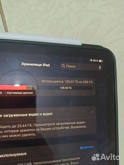 iPad air 5 256gb голубой