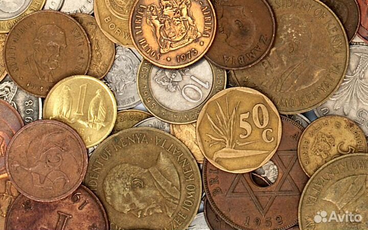 Монеты, банкноты разных стран, продажа обмен