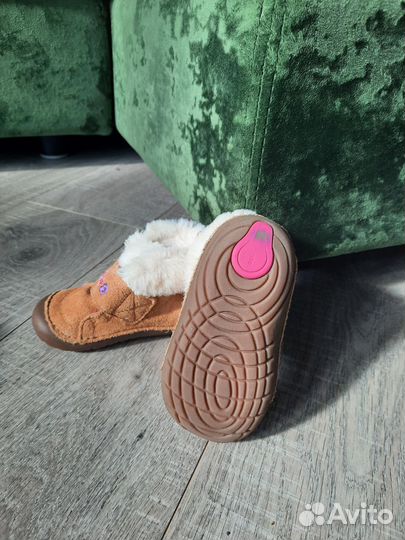 Детские ботинки stride rite размер 21,5 замша