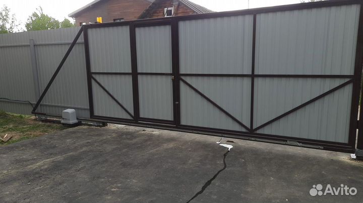 Откатные ворота под ключ