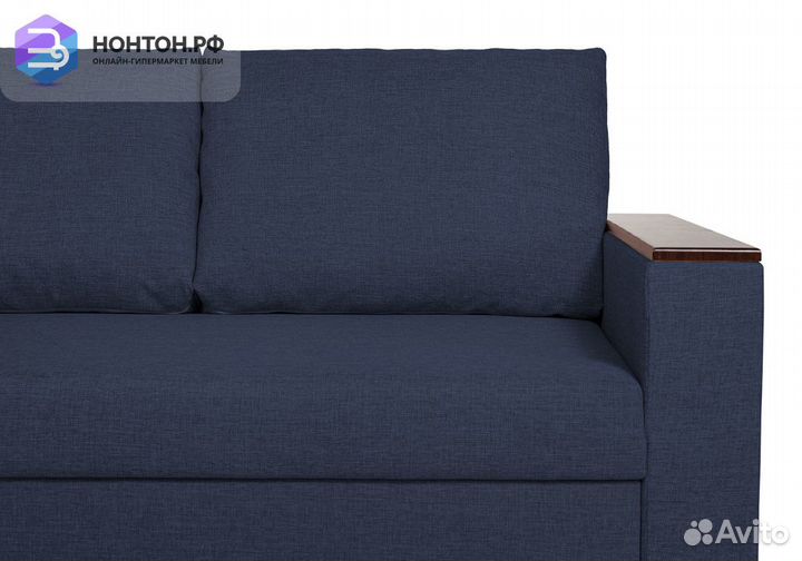 Диван угловой дельфин Тайлер синий