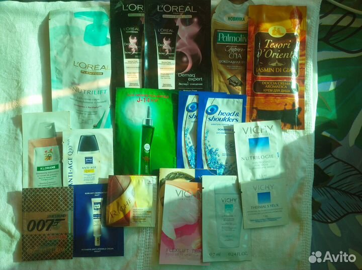 Пробники парфюмерии, лаки для ногтей, дамские шт