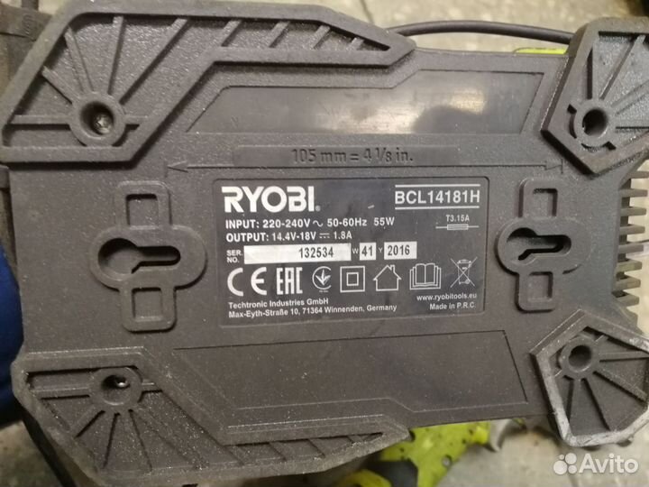 Гайковерт аккумуляторный ryobi