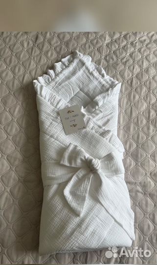 Конверт муслиновый на выписку